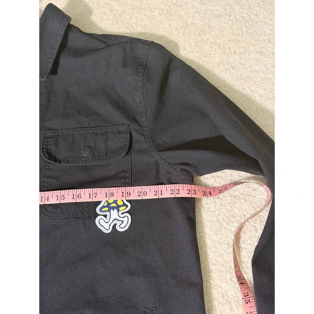 Vans Micro Dazed Drill Chore Coat Black Denim Jacket Tyson Peterson Graphic Logo